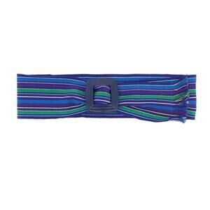Liz claiborne wide striped cotton belt 80s 1980s vintage